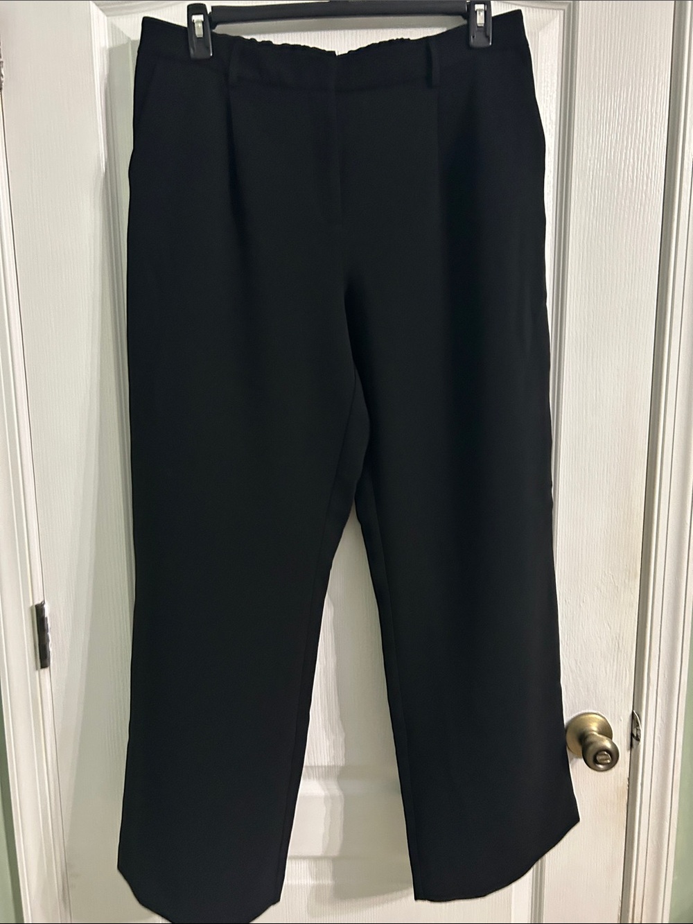 DKNY Black Wide Leg Dress Pants